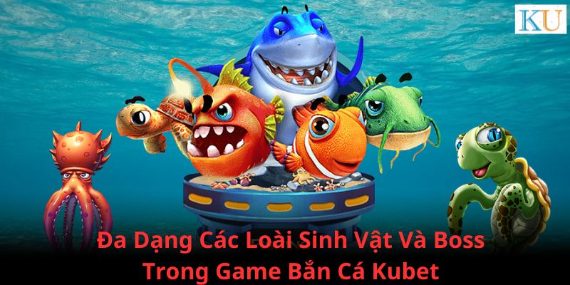 Loài sinh vật khác nhau kèm giá trị phần thưởng trong game